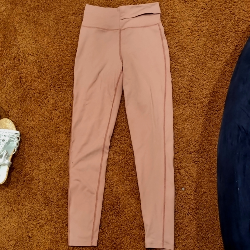 Kids Pink Athletic Leggings